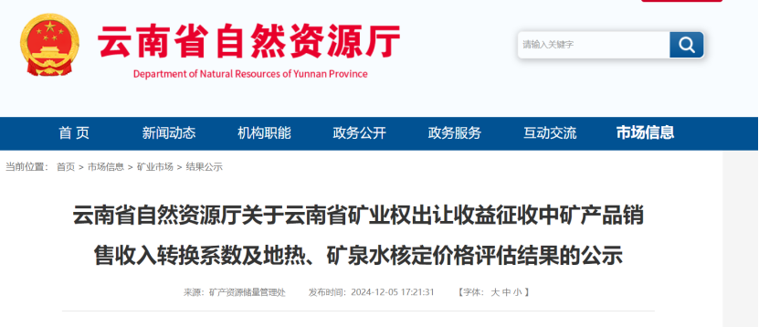 2024年多地公布地?zé)?、礦泉水核定價格-地大熱能