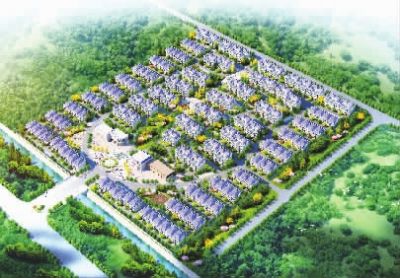 安置小區(qū)。（效果圖）