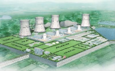 小墨山核電廠效果圖。（本版圖片由湖南核電有限公司提供）